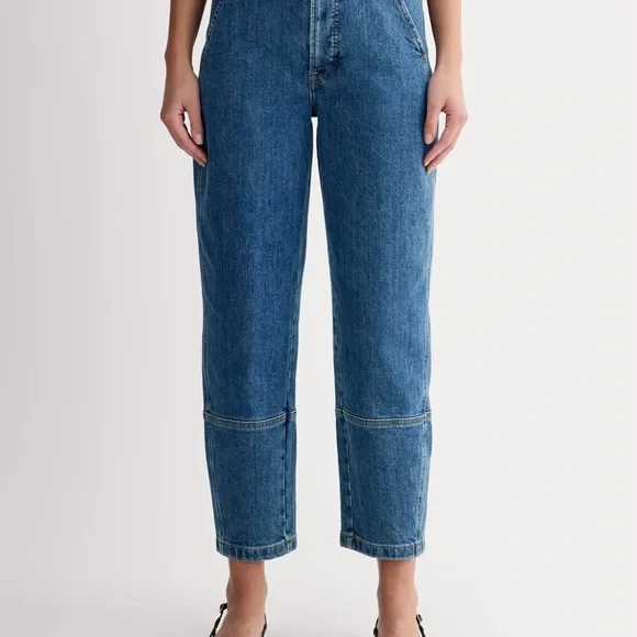 Everlane The Utility Barrel Pant in Denim - Picture 3 of 12